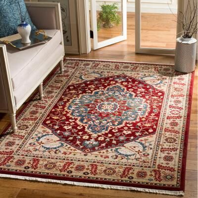 Lauren Ralph Lauren Chloe Traditional Medallion Rug Fringe