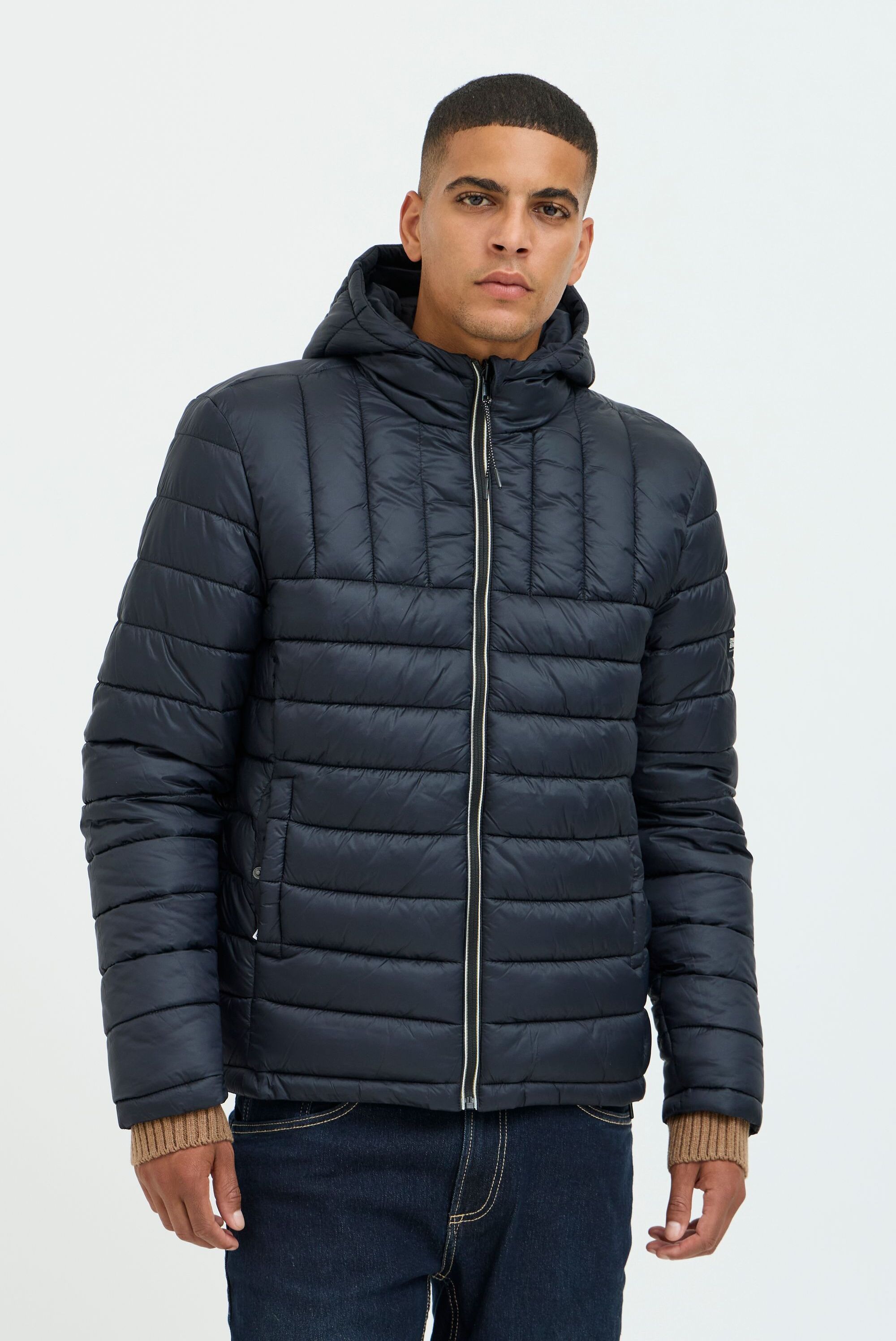 Outdoorjacke BLEND "Outdoorjacke BHOuterwear", Herren, Gr. L, schwarz, Obermaterial: 100% Polyamid PA., Jacken Outdoorjacke