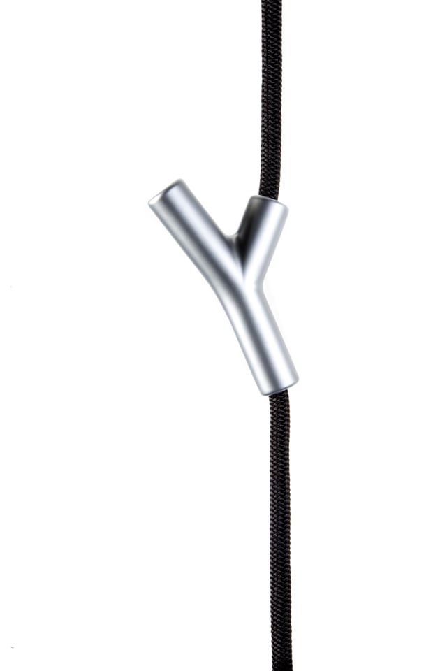 Authentics Wardrope Garderobe (Haken matt verchromt / Seil schwarz) Haken matt verchromt / Seil schwarz 8083326