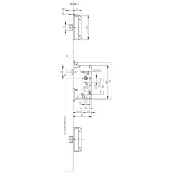 G-U, Türschloss + Schliesszylinder, Panikschlösser GU SECURY-Automatic 2116 (Profilzylinder)