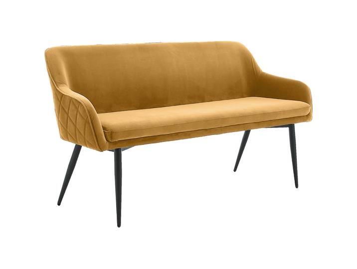 Bank Amy gelb Stoff B 160 T 61 cm