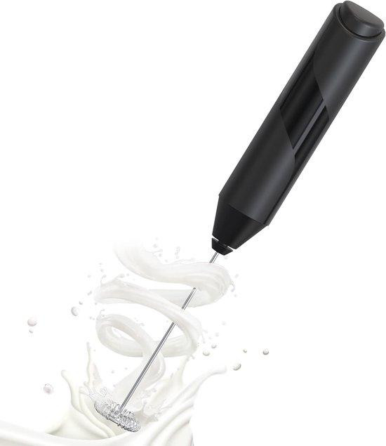 Zauberkunst Elektrische Melkpoederdispenser - Zwart - RVS en Plastic - Draagbaar - met Cacaofunctie