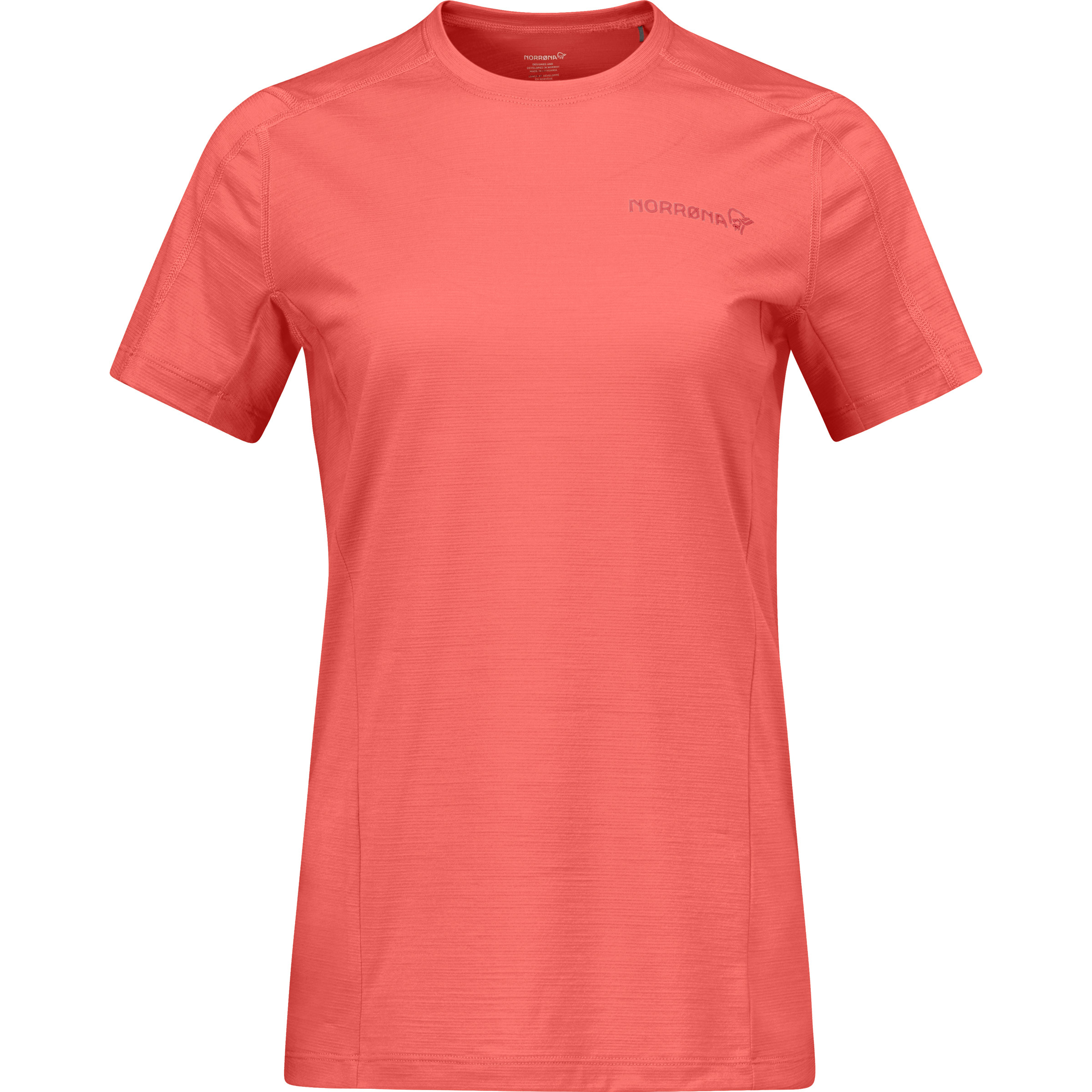 Norrona Falketind EqualiserUll Damen T-Shirts deep sea coral Größe L Trekking Elastisch Merinowolle