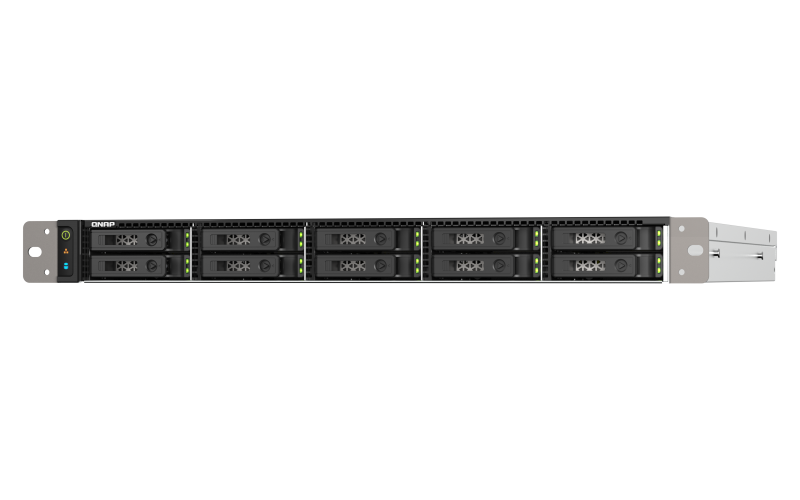 QNAP TS-h1090FU-7302P-64G NAS System 10-Bay NVMe SSD SATA NAS