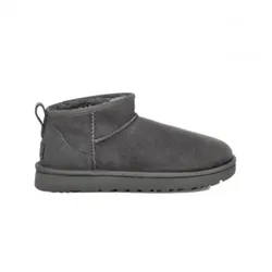 UGG für Damen. 1116109 Klassische Ultra Mini Lederstiefeletten grau (41), Wohnung, Lässig