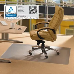 Floortex FC1115225EV Cleartex advantagemat 116x150 cm Vinyl Bodenschutzmatte für Teppichböden bis 6mm Floorhöhe