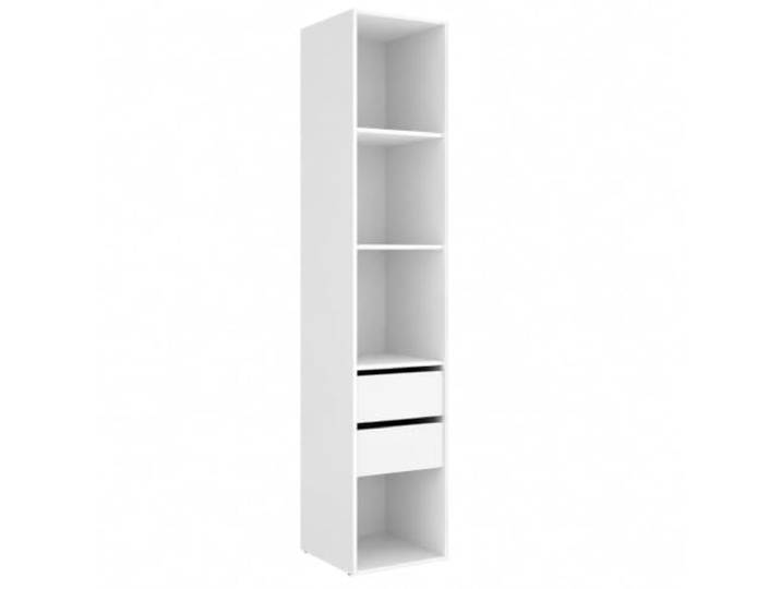 Vicawu Modul Ankleideschrank 45 cm Dressy mit Wende-Rückwand - Weiß/Natur