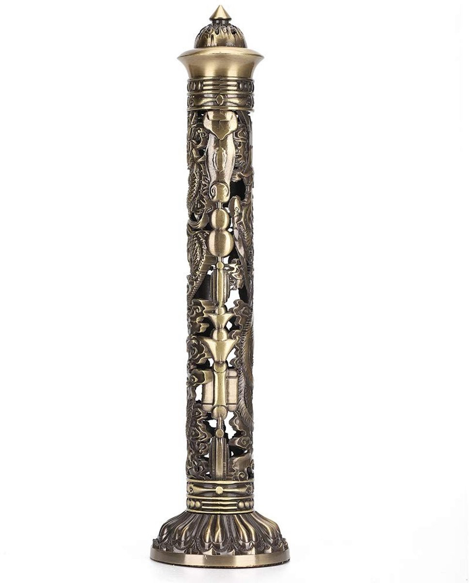 Retro Bronzen Incense Burner met Draak en Feniks - Elegante Theekamer Decoratie
