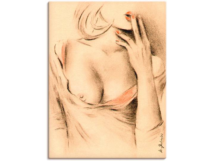 Leinwandbild ARTLAND Aphrodite der Moderne , orange (farbe bild(er): orange), B:30cm H:40cm, Bilder, Leinwandbild, auf Holzrahmen gespannt