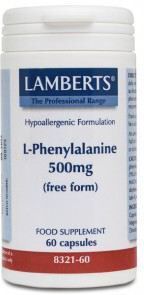 Lamberts L-Phenylalanine 60 Capsules 500 mg