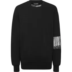 PLEIN SPORT Langarm-Sweatshirt BARCODE, Größe XL in Schwarz 02