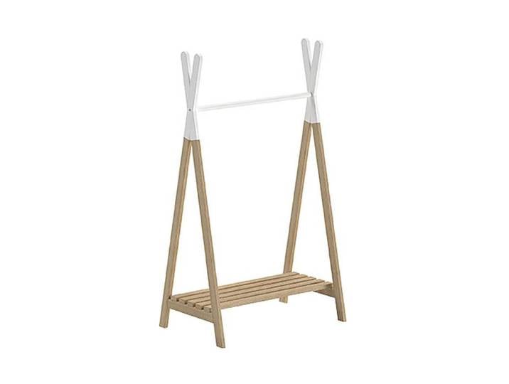 BODHI WHITE - Portant Forme Tipi en Pin Naturel et Blanc