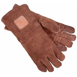 OFYR Grill-Handschuhe Zubehör braun Leder Braun