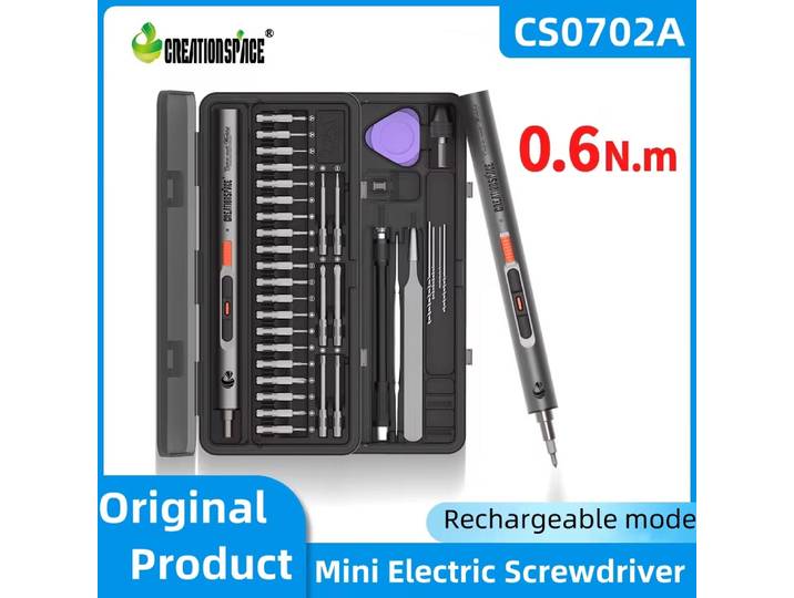 CreationSpace 701/702 Perceuse électrique et tournevis double fonction, mini perceuse électrique sans fil, outils électriques