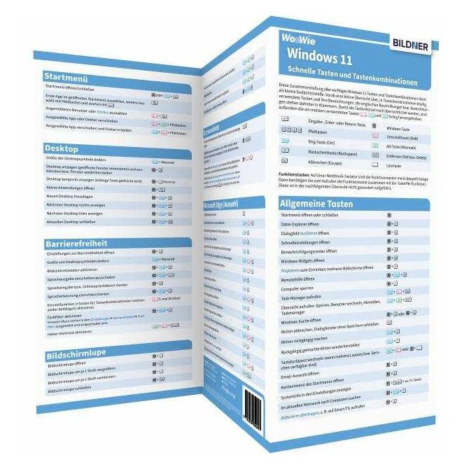 Bildner Windows 11 - Tastenkombinationen für schnelles Arbeiten (Deutsch, Softcover, Inge Baumeister) (39015676)