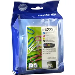 4 Brother Tinten LC-422XLVAL Multipack KCMY
