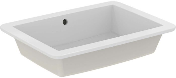 Ideal Standard Einsatz-Waschtisch K0780MA 59,5x44x18cm, ohne Hahnloch, mit Überlauf, weiß Ideal Plus