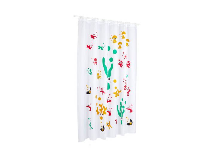 Duschvorhang Polyester Sealife 180 × 200 cm