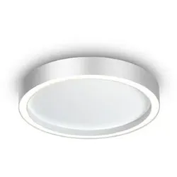 Bopp LED-Deckenleuchte Aura Alu, Eisen, Stahl & Metall Silber 55 cm