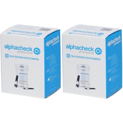 Alphacheck professional Blutzuckerteststreifen 2x 2x50 St Teststreifen