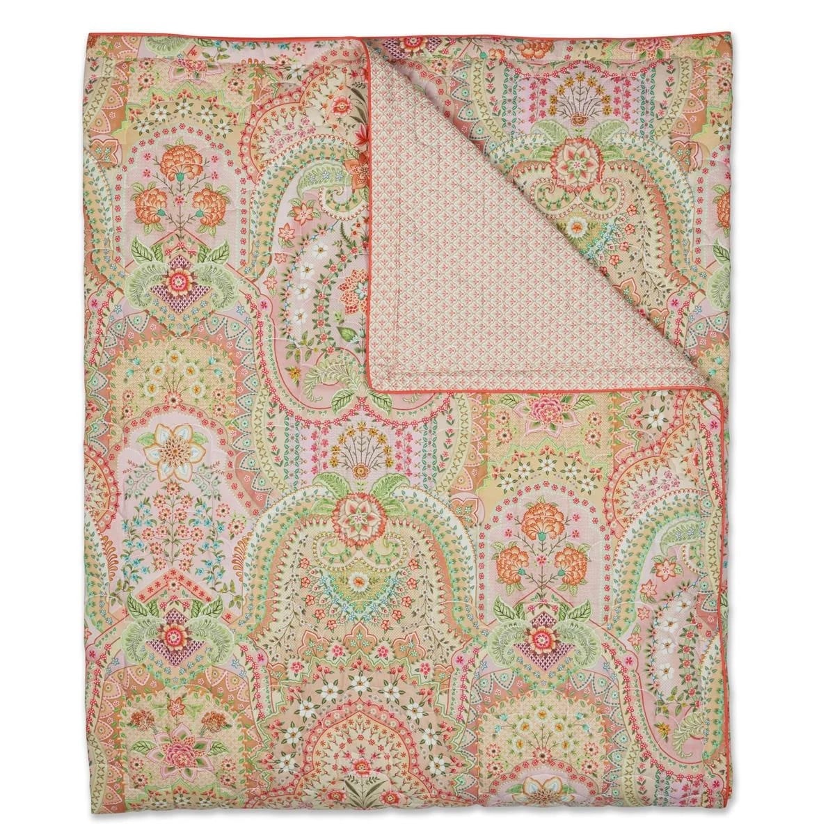 Pip Studio Jabali Flower Quilt Koraalrood voor volwassenen