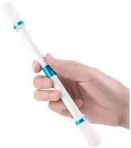 Inspired Finds Weighted Finger Spinning Trick Pen Beginner To Pro Toy white Blue