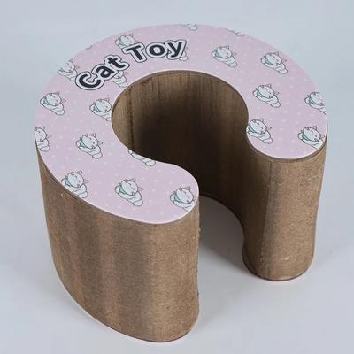 Inspire Curations FlexiFold PlayScratcher Accordion Cat Scratch Board & Interactive Scratcher Toy pink