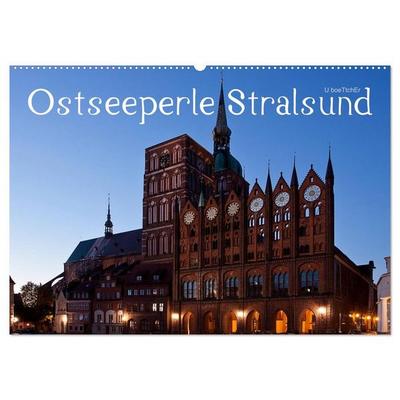 Ostseeperle Stralsund (Wandkalender 2027 DIN A2 quer), CALVENDO Monatskalender