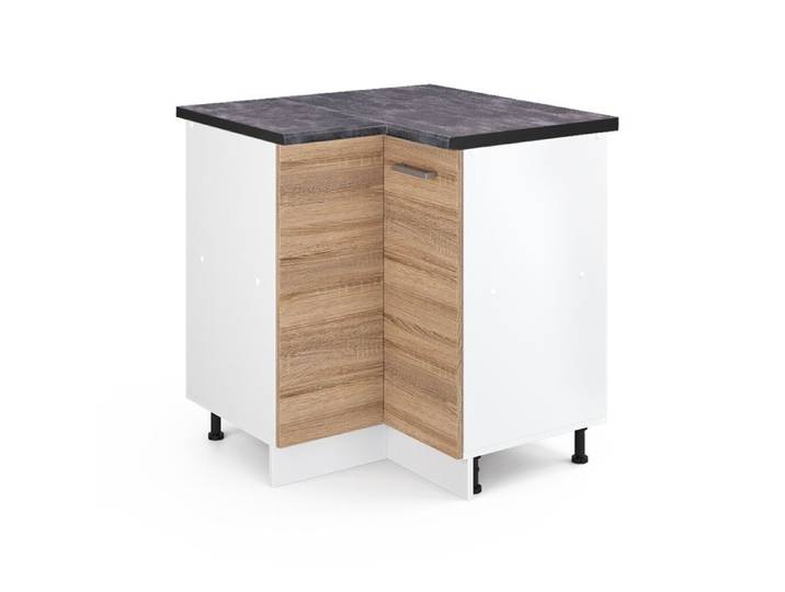 Meuble d'angle R-Line 75.6cm PT Anthracite Sonoma/Blanc Vicco 46335
