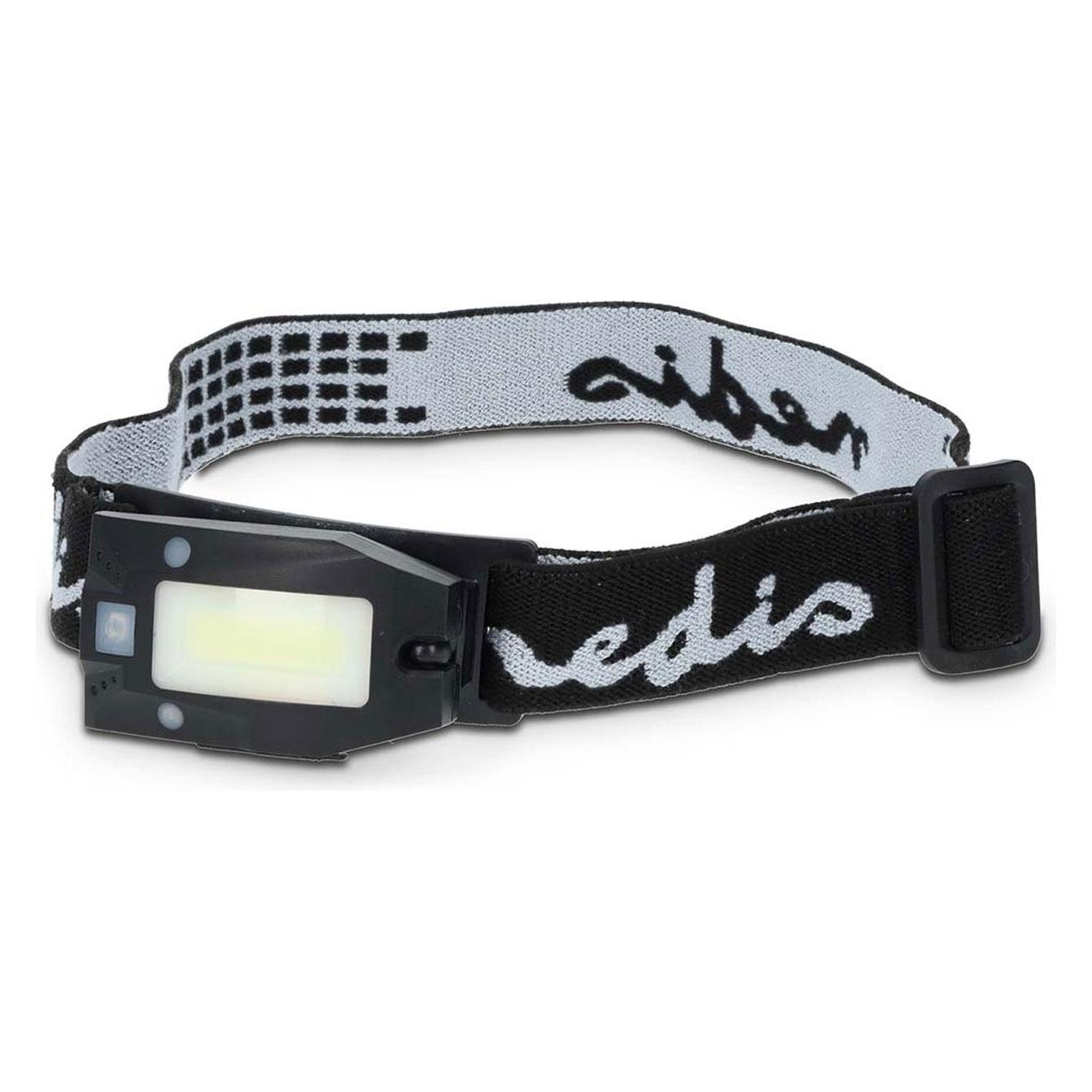 Nedis LED stirnlampe | Batteriebetrieben / Stromversorgung über USB | 3.7 V DC | Batterien enthalten (180 lm) (LHLR05WBK)