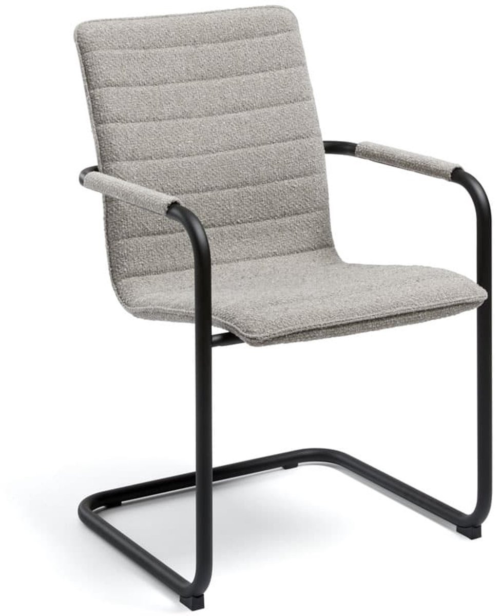 ABC Kantoormeubelen Design sledestoel in Society stof Lever