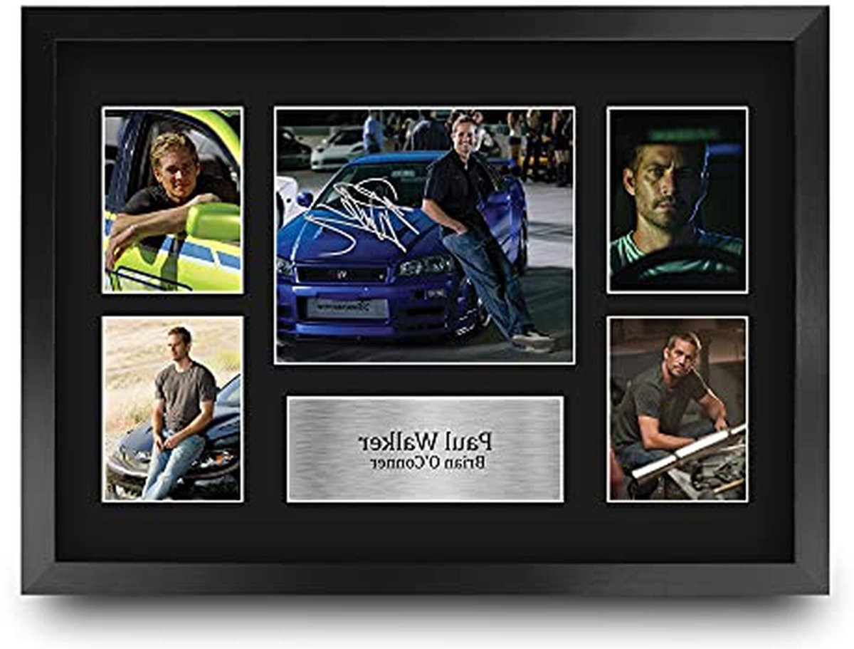 Ingelijste Film Memorabilia Print - Gesigneerde Foto - A3 - Zwart - 33 x 44 cm