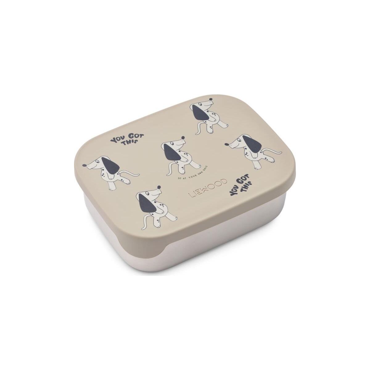 Liewood Arthur Printed Lunchbox dakota dog / mist (2939) ONE SIZE LW14982-2939-ONE SIZE-CU