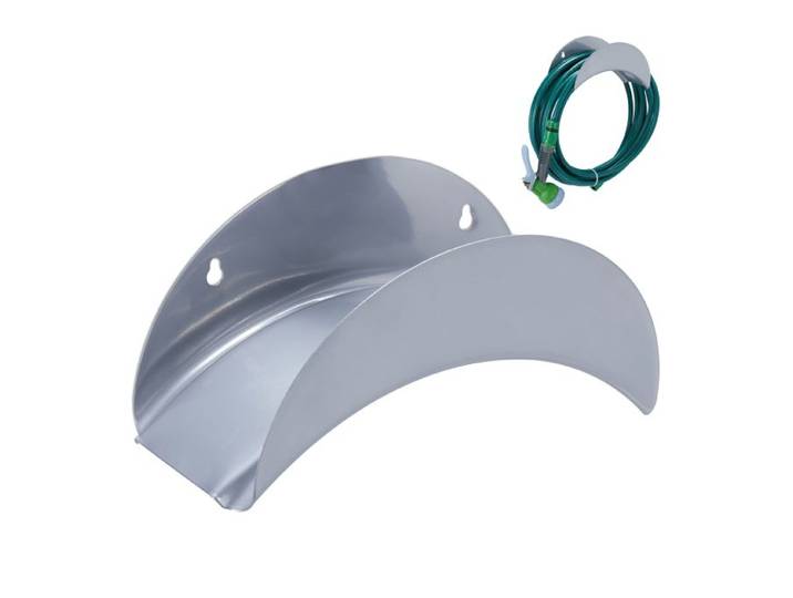 Relaxdays 3x Metall Schlauchhalter für die Wand