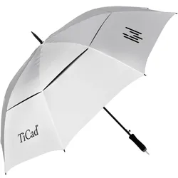 TiCad Golfschirm Windbuster UV-Schutz mit Stift, silber