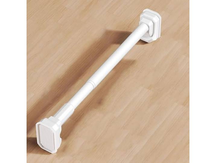 xcfhRTdxf Ausziehbare Kleiderstangen for Aufhängen von Kleidung ohne Bohren(White,280-350cm(110 -138 ))