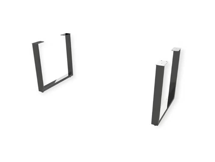 Tischgestell Set aus Metall U-Form schwarz