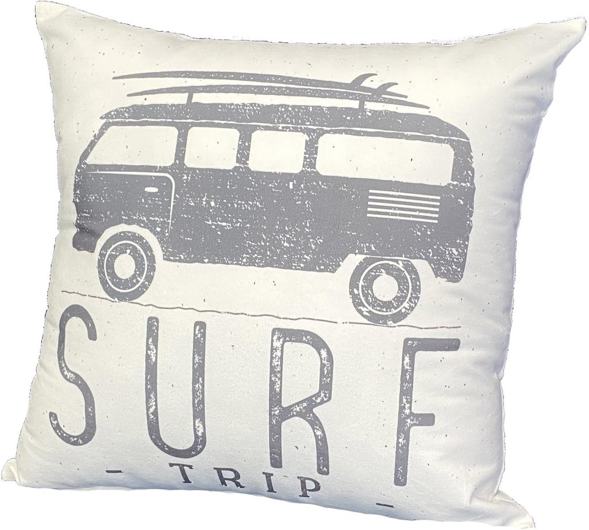 Decoratief Sierkussen Surf Camper Buitenleven Avontuur Kussensloop Velours 40x40 cm