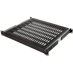 LogiLink SF1S65B Ausziehbarer 19 Zoll Fachboden 35 kg Schwarz