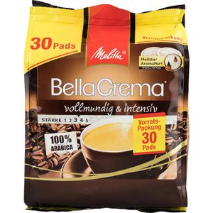 Melitta Kaffeepads BellaCrema, starke Röstung, 100% Arabica, 30 Pads, 30 Stück