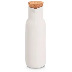 Essig- und Ölflasche 300 ml Keramik Weiß