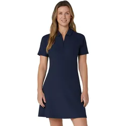 Callaway Kleid Ribbed, kurzarm, navy