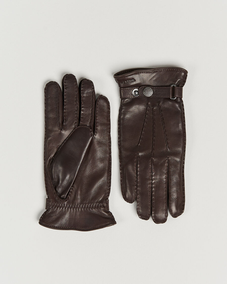 Hestra Jake Wool Lined Buckle Glove Espresso men 8 Brun