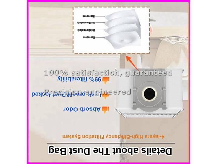 1 ensemble de pièces pour aspirateur T50 Max/T50 Omni/T50 Pro Omni/T50 Omni : brosse principale, brosse latérale, filtre, serpil