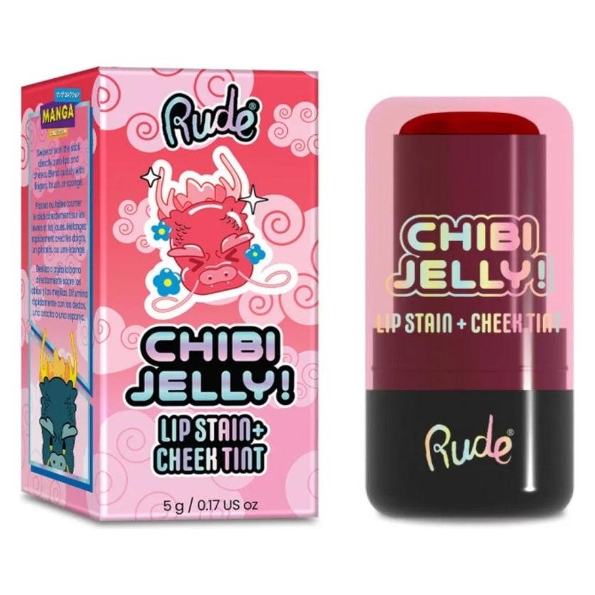 Rude Cosmetics Chibi Jelly, Lippen- und Wangenbalsam 2-in-1, Sakura, 5 g (Lippenbalsam) (74847620)