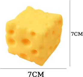 Inspire Curations Giant Cheese Squishy Toy Slow Rebound Squeeze Fidget Toy 5 7 11cm 7cm 1pc