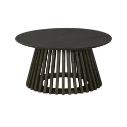 Couchtisch   ¦ schwarz ¦ Maße (cm): H: 40  Ø: 80.0