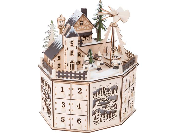 Small Foot - Calendrier de l'Avent en bois Paysage de Noël