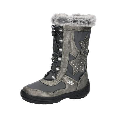 Winterboots LICO "Winterboot Cathrin", Mädchen, Gr. 28, wärmend, grau, Synthetik, Schuhe Winterboots