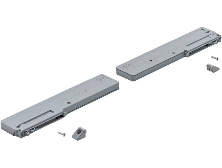 Türdämpfer FORTE, grau, B:28,8cm H:1,5cm T:10,5cm, Kunststoff, Türdämpfer, Türdämpfer, Türstopper Set, Dämpfung, robustes Material, einfache Montage